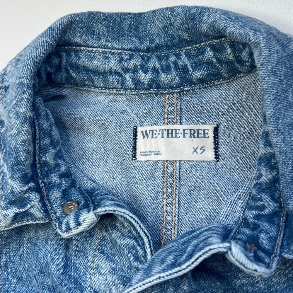 We The Free Light Blue Denim Jumpsuit - Picture 5 of 14